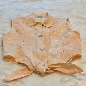 McLeod Girl’s Tie Dye Tie Waist Blouse Size 2Y